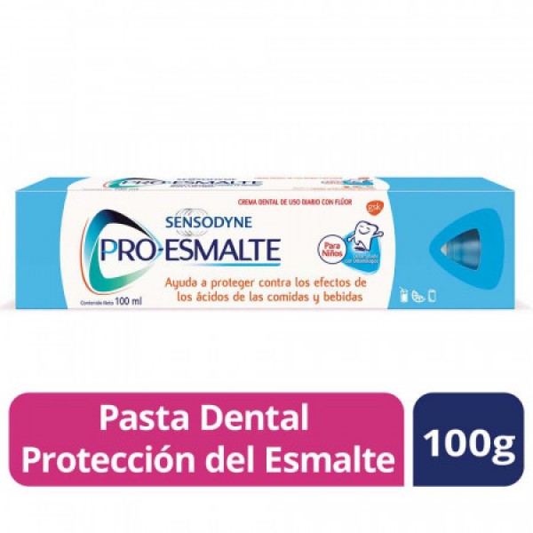 Sensodyne Crema Dental Con Fluor Pro-Esmalte Para Niños 100ml