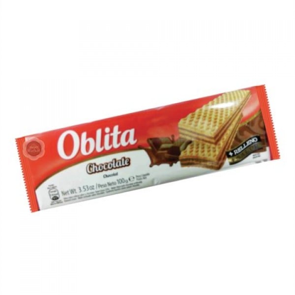 Oblita Oblea Dulce Rellena Sabor A Chocolate 100gr