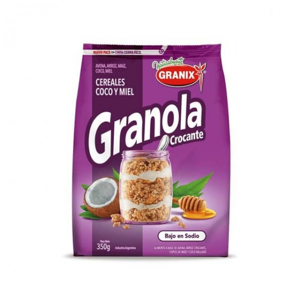 Granix Granola Crocante Cereales Coco Y Miel 350gr