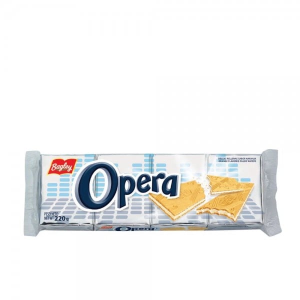Opera Obleas Dulces Con Relleno Sabor Naranja Pack x4 220gr