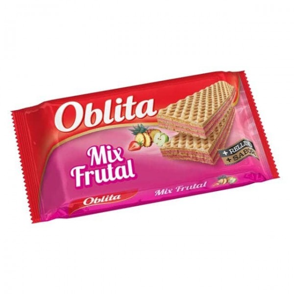 Oblita Oblea Dulce Rellena Sabor Mix Frutal 50gr
