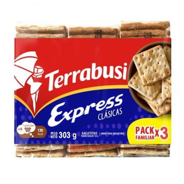 Terrabusi Express Clasicas Pack x 3 303gr