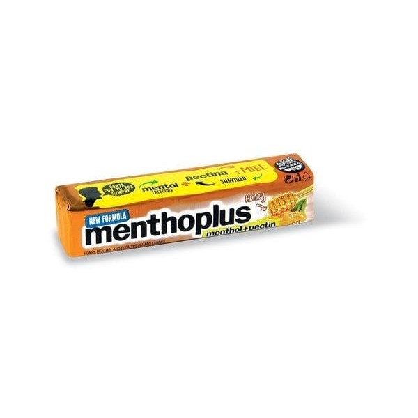 Menthoplus Caramelos Miel 9u x 3.27gr