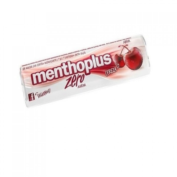 Menthoplus Caramelos Cereza Zero Azúcares 7u 26.6gr