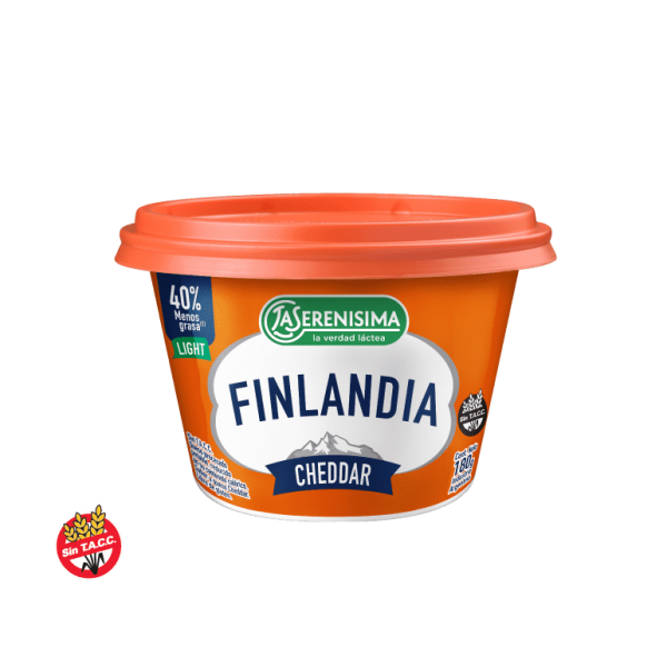 Finlandia Queso Untable Cheddar Light 180gr