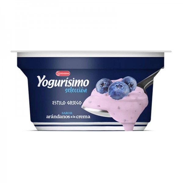 Yogurisimo Yogur Seleccion Estilo Griego Sabor Arandanos A La Crema 125gr