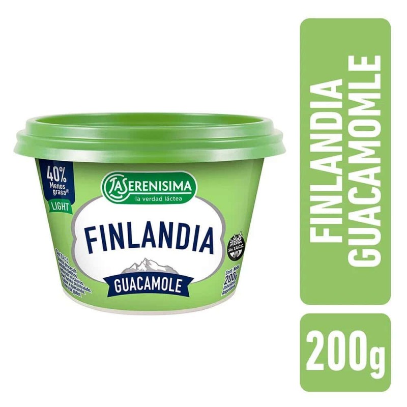 Tu Super Finlandia Queso Untable Light Guacamole 0gr