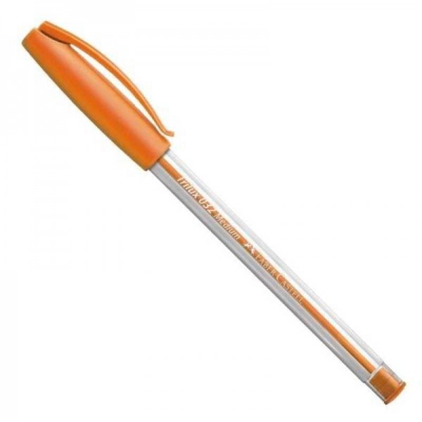 Faber Castell Lapicera Naranja Trilux Medium 1 Unidad