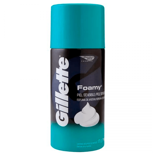 Gillette Espuma de Afeitar Foamy Sensitive 179ml