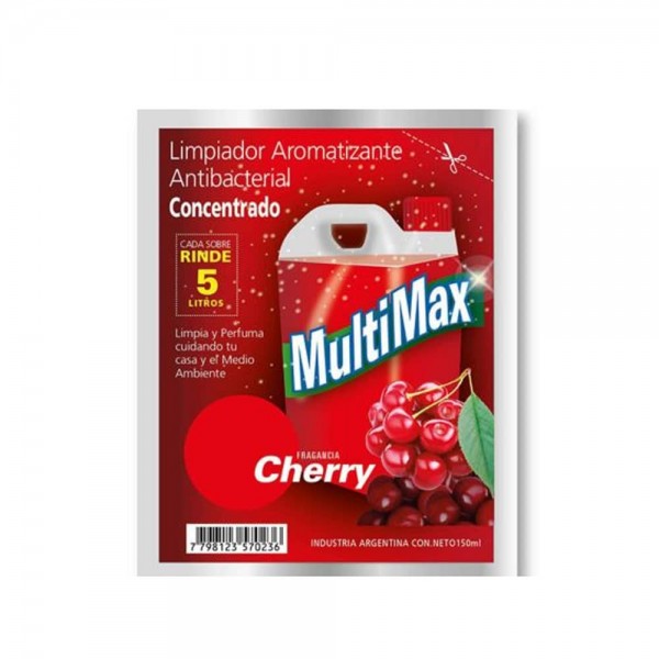 Multimax Limpiador Multiuso Fragancia Cherry Rinde Por 5L 150ml