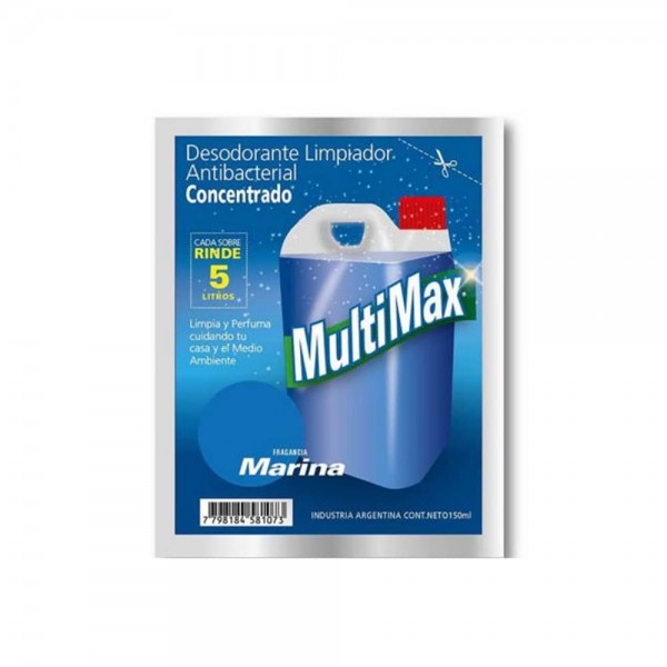 Multimax Limpiador Multiuso Fragancia Marina Rinde Por 5L 150ml