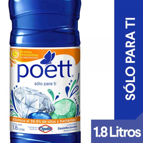 Poett Limpiador Desinfectante Aromatizante Liquido Solo Para Ti 1.8L