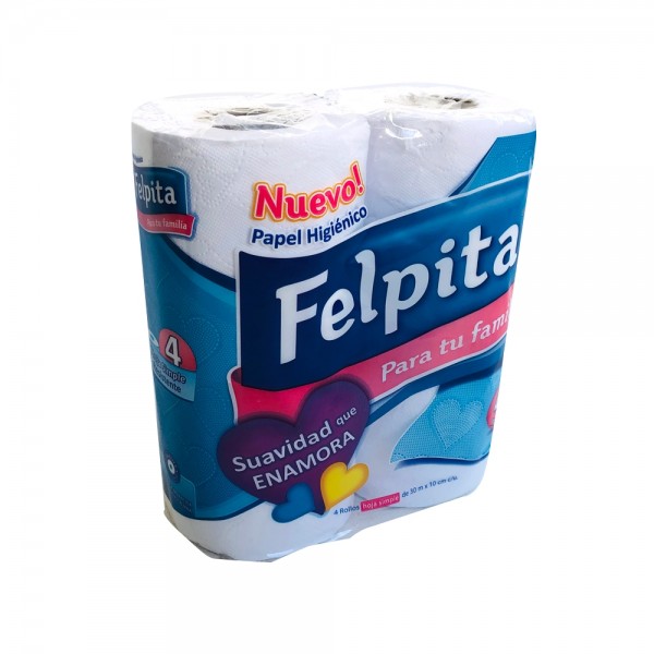 Felpita Papel Higienico Para Tu Familia Pack Por 4 30mts c/u