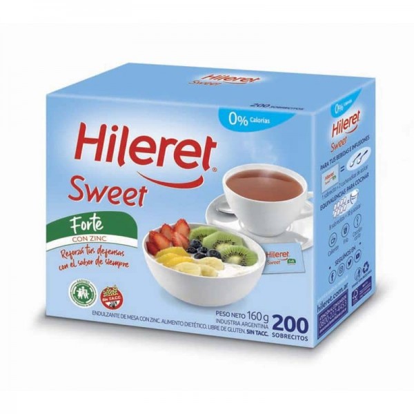 Hileret Sweet Forte Endulzante En Polvo 200 Sobres 160gr