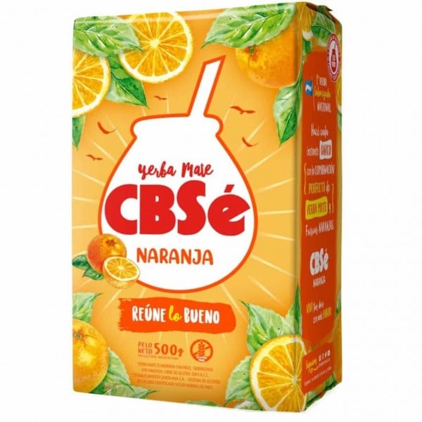 Cbse Yerba Mate Con Palo Saborizada Naranja 500gr