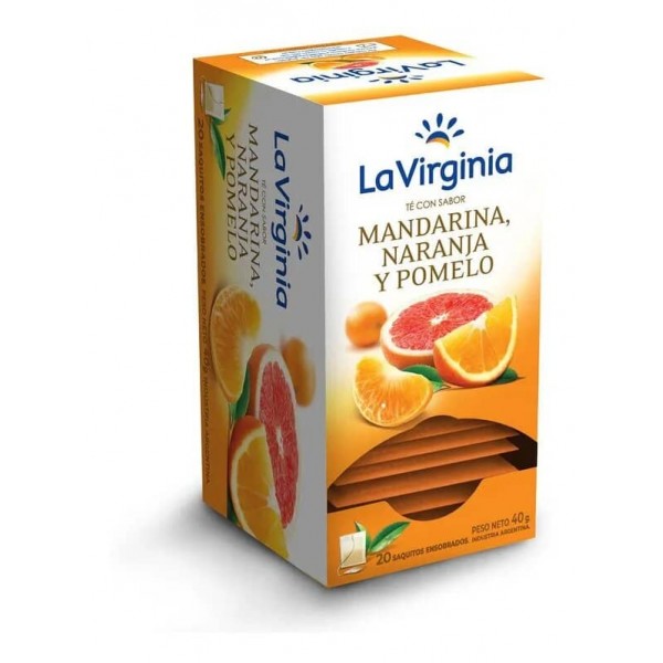 La Virginia Te Sabor Mandarina, Naranja Y Pomelo 20 Saquitos 40gr