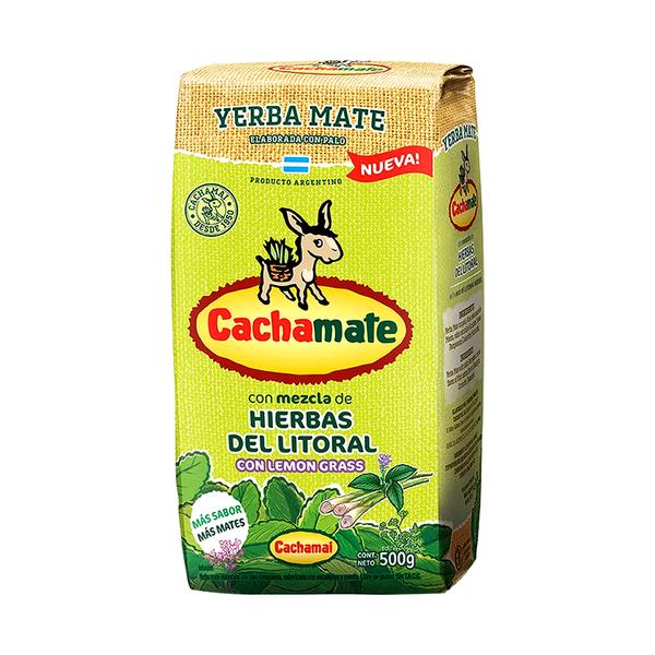 Cachamate Yerba Mate Con Palo Con Mezcla De Hierbas Del Litoral Con Lemon Grass 500gr