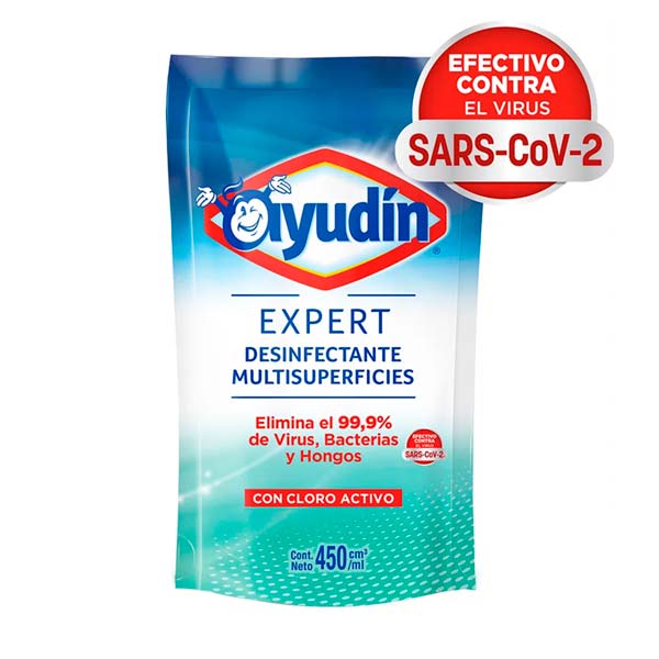 Ayudin Expert Desinfectante Multisuperficies Con Cloro Activo Doypack 450ml