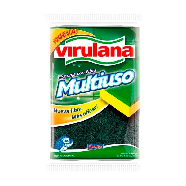 Virulana Fibra Esponja Multiuso 1 Unidad