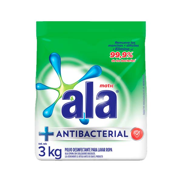 Ala Jabon En Polvo Desinfectante Matic Antibacterial 3kgr