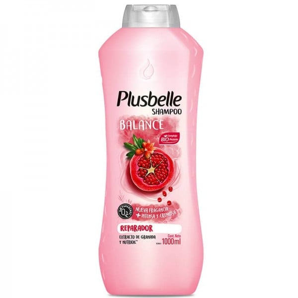 Plusbelle Shampoo Balance Reparador Extracto De Granada 1L