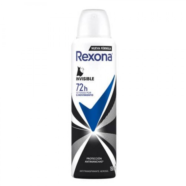 Rexona Antitranspirante En Aerosol Invisible 72H 150ml