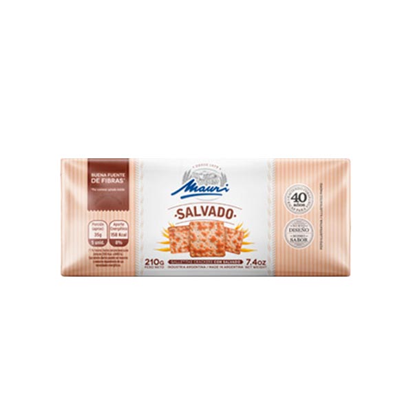 Mauri Galletitas Crackers Con Salvado 210g