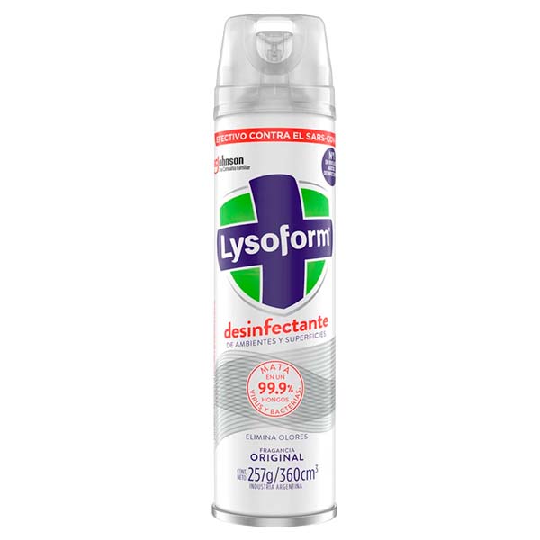 Lysoform Desinfectante De Ambiente Y Superficie Fragancia Original 360cm