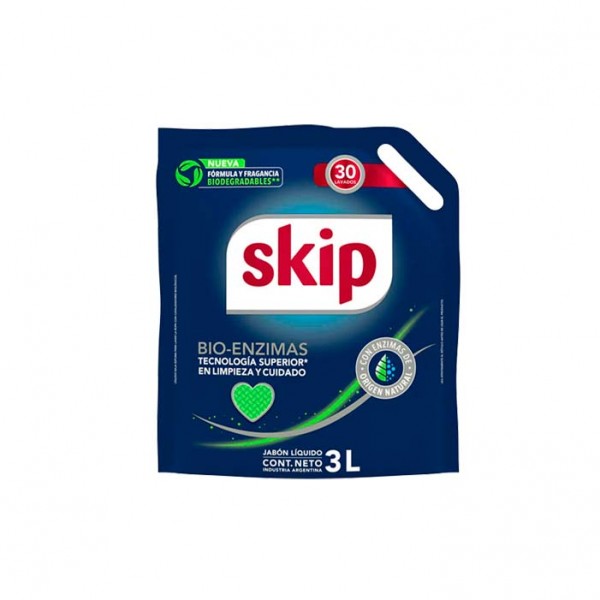 Skip Jabon Liquido Bio Enzima Doypack 3L