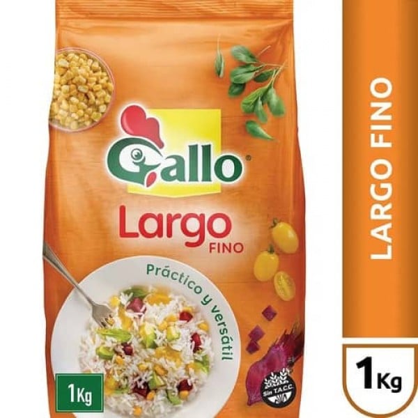 Gallo Arroz Largo Fino Practico y Versatil 1kg