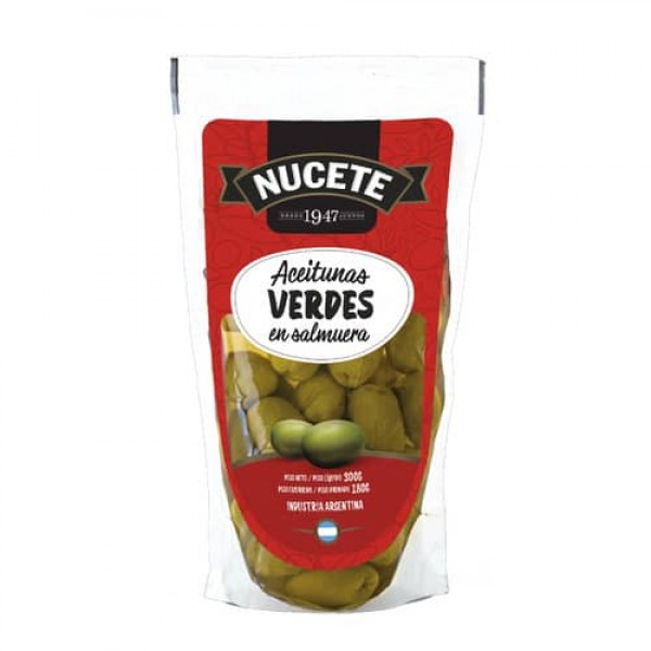 Nucete Aceitunas Verdes En Salmuera Doypack 300gr