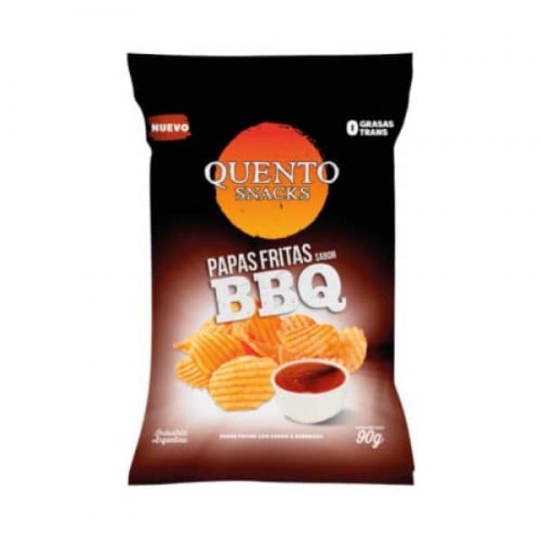 Quento Snacks Papas Fritas Sabor Barbacoa 90gr