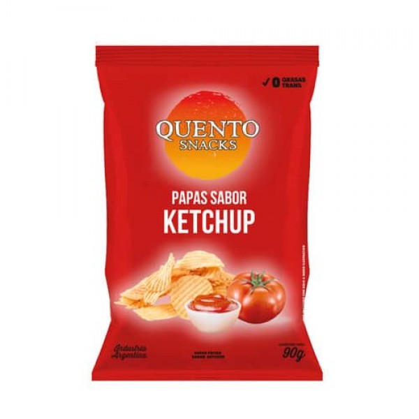 Quento Snacks Papas Fritas Sabor Ketchup 90gr