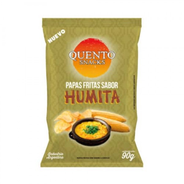 Quento Snacks Papas Fritas Sabor Humita 90gr