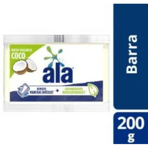 Ala Jabon En Pan Con Ingredientes Biodegradables Fragancia Coco 200gr