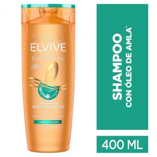Elvive Shampoo Oleo Extraordinario Rizos Definidos Cabello Rizado 400ml