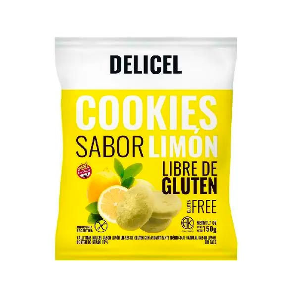 Delicel Galletitas Dulces Sabor Limon Libre De Gluten 150gr