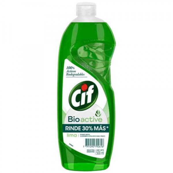 Cif Bio Active Detergente Sintetico Lima 500ml