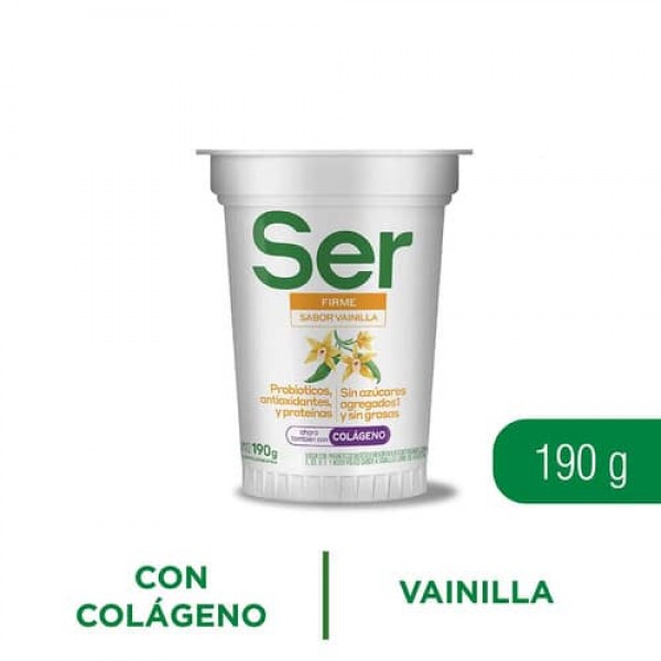 Ser Yogur Firme Con Colageno Sabor Vainilla 190gr