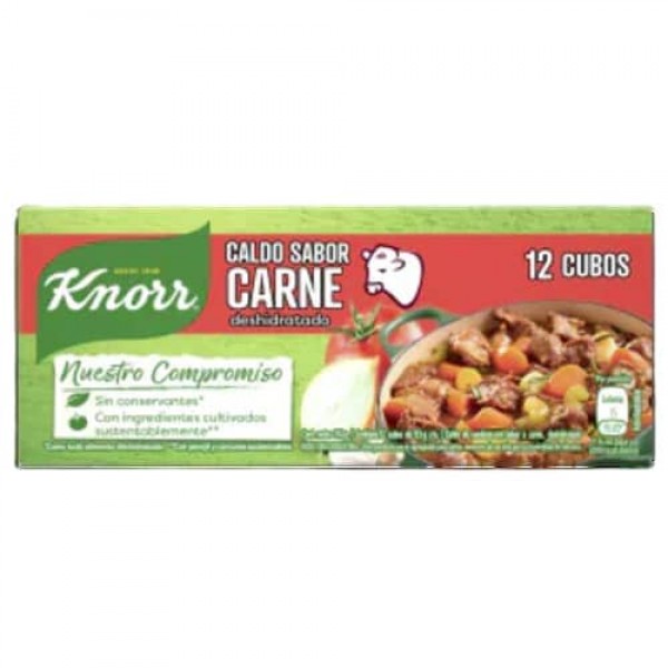 Knorr Caldo Sabor Carne Deshidratado 12x9,5gr