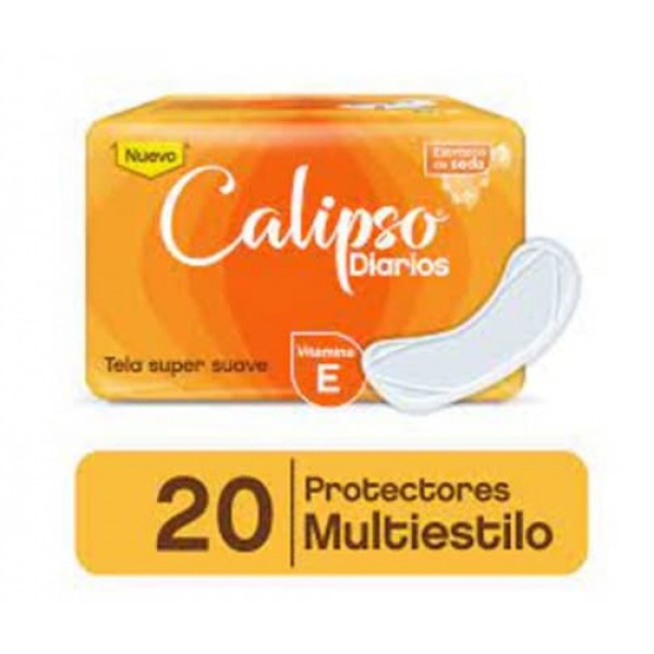 Calipso Protectores Diarios Multiestilo Super Suave Extracto De Seda 20 Unidades