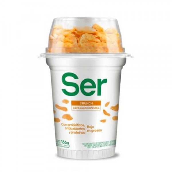 Ser Yogur Con Probióticos Crunch Cereales Con Miel 166gr