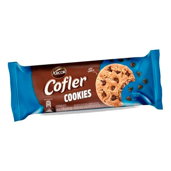 Cofler Cookies Galletitas Dulces Sabor Vainillas Con Chocolate 120gr