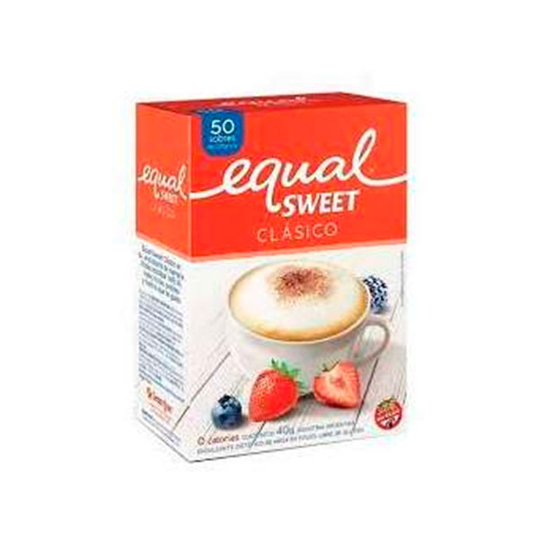Equal Sweet Endulzante Clasico 50 Sobres De 0,8gr