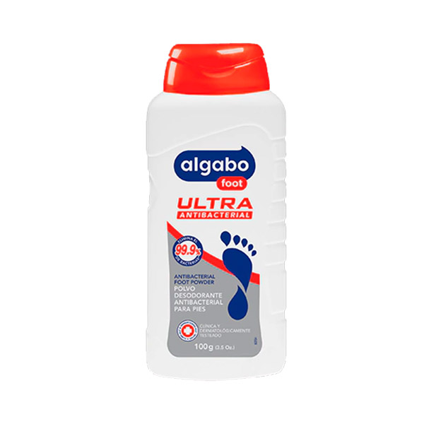 Algabo Foot Ultra Antibacterial Desodorante En Polvo Para Pies 100gr