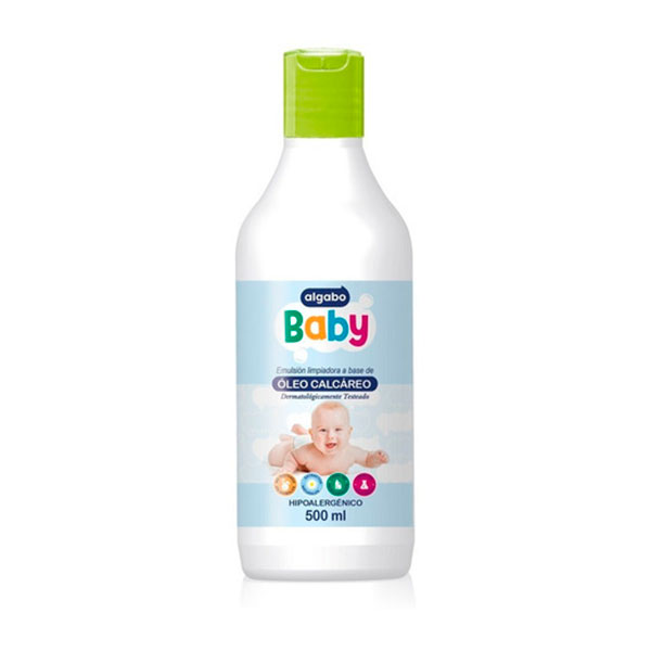 Algabo Baby Emulsion Limpiadora A Base De Oleo Calcareo 500ml
