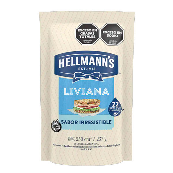 Hellmanns Mayonesa Liviana 237gr