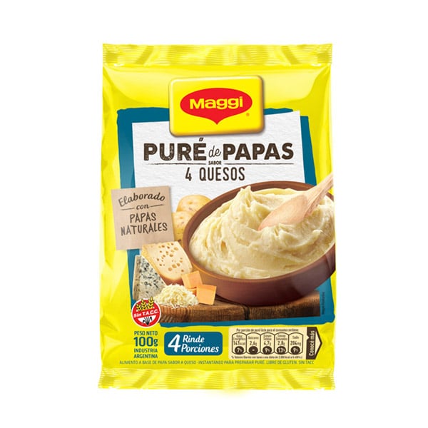 Maggi Pure De Papas Sabor 4 Quesos 100gr