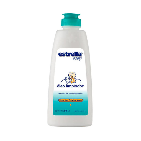 Estrella Baby Oleo Limpiador Extra Vitamina E Y Aloe Vera 245ml