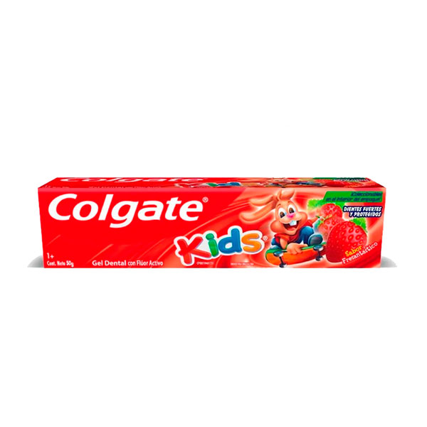 Colgate Kids Gel Dental Con Fluor Activo Sabor Frutilla 50gr